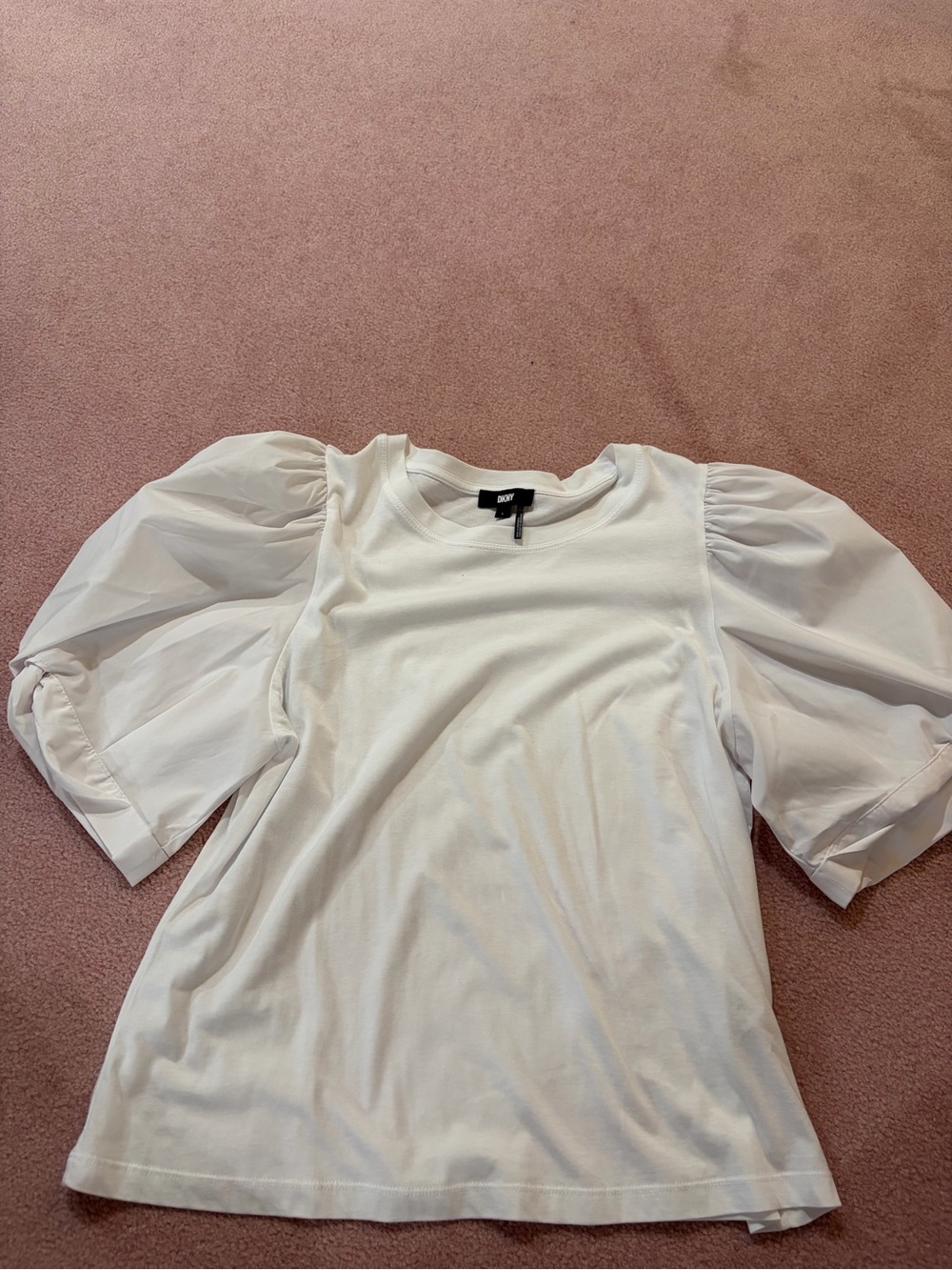 White Puff-Sleeve Women’s Top